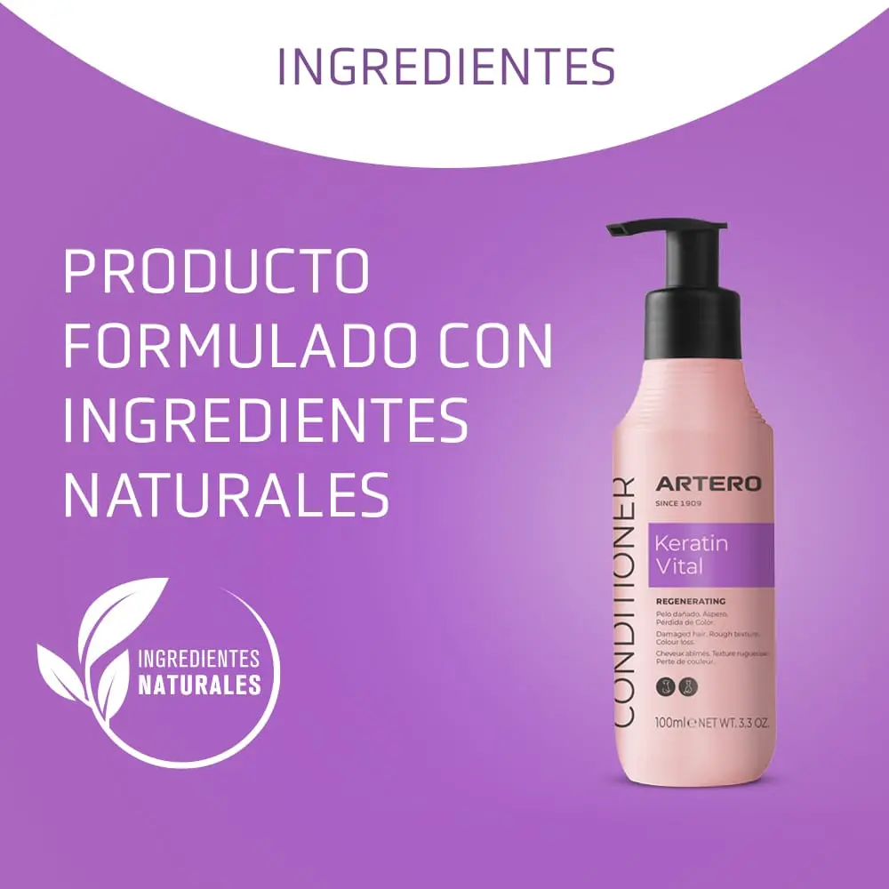 Acondicionador Keratin Vital 100 Ml Artero - Image 5