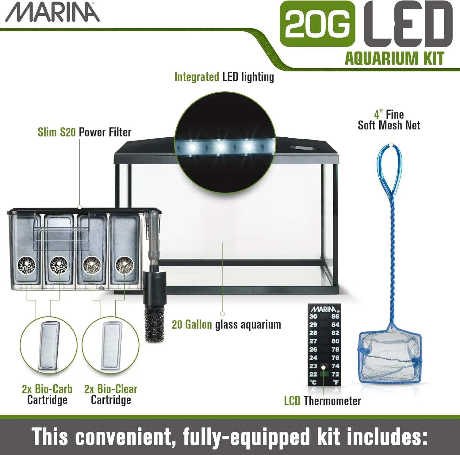 Acuario Marina Led 20 g Kit 75L. (61,4X32,2X41.9 cm) - Image 5