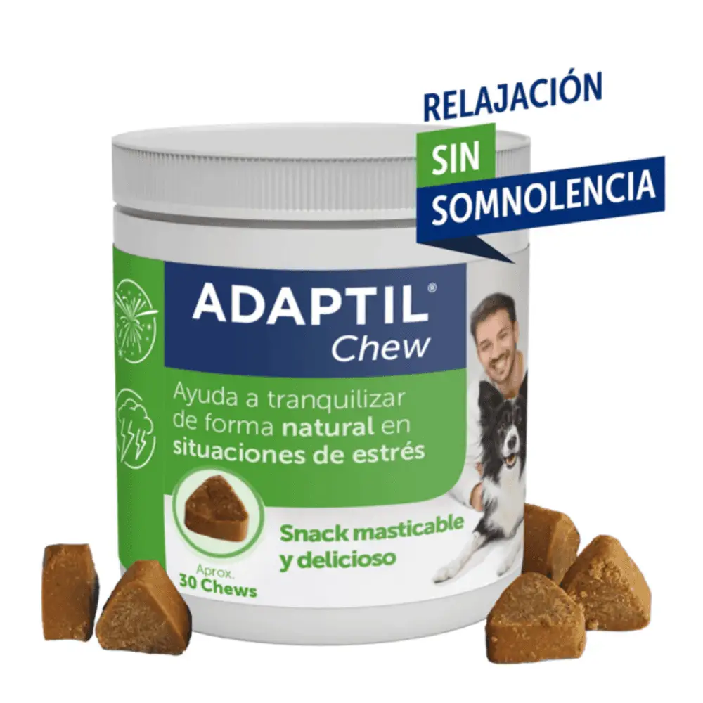 Adaptil Chews 30 Comprimidos Masticables Antiestrés y Relajante para Perros