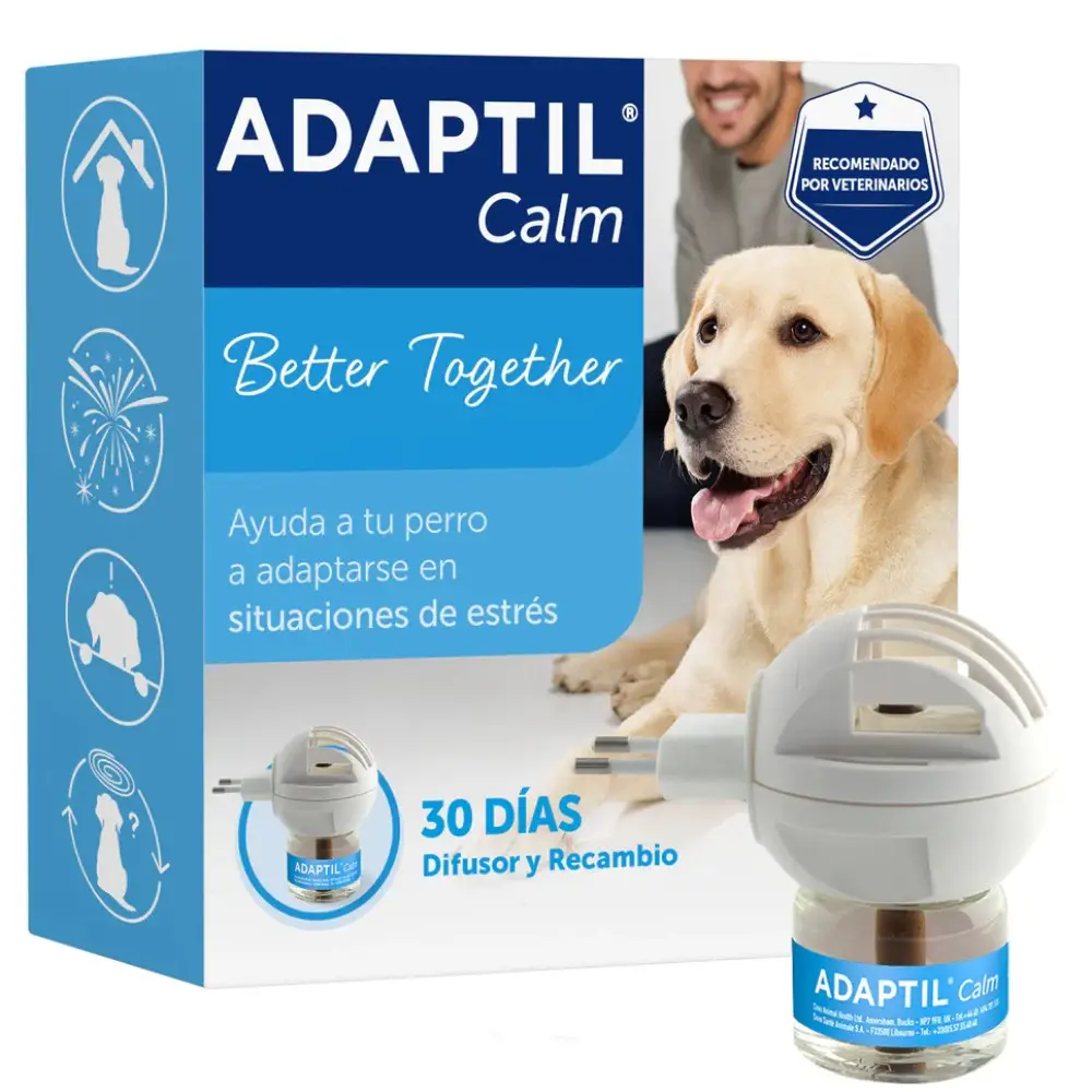 Adaptil Calm Difusor + Recambio 48 ml Reduce el Estrés en Perros