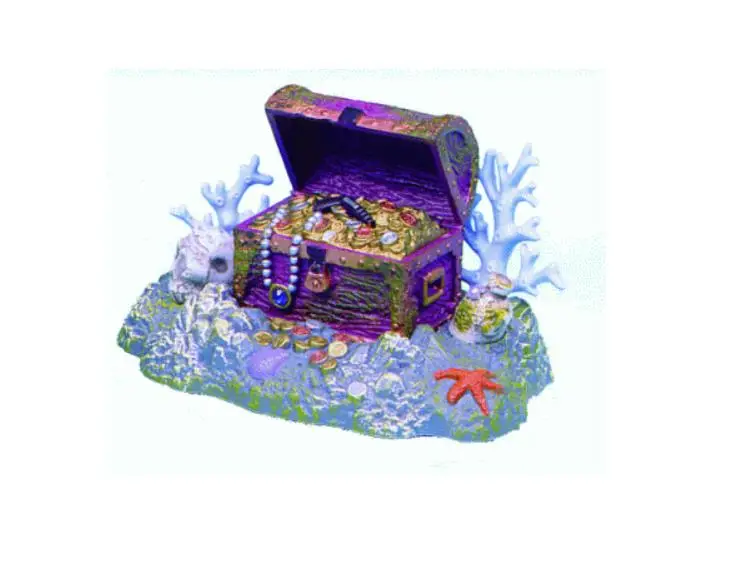 Adorno Acuario Cofre Tesoro Reef (Difusor)