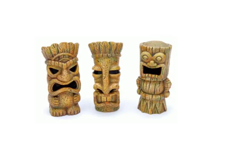 Adorno Acuario Esculturas Tiki 10 cm