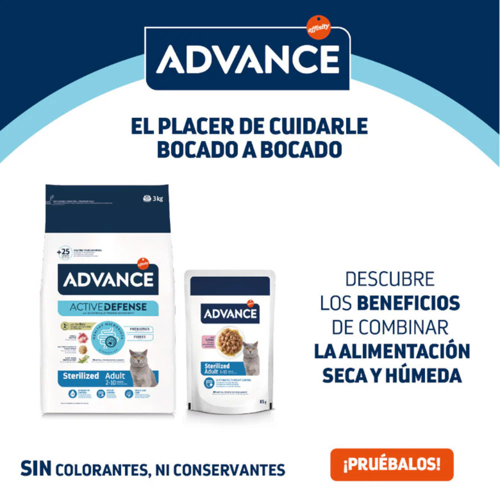 Advance Cat Bocaditos en Salsa para Gatos Esterilizados con Pavo - 85 g - Image 4