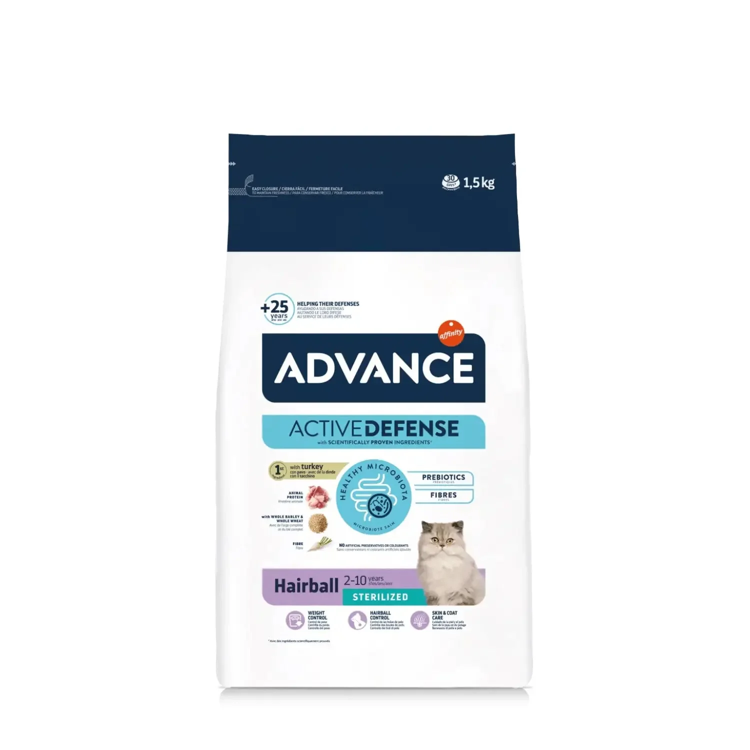 Advance Hairball Sterilized Control Bolas de Pelo Pienso para Gatos - Image 3