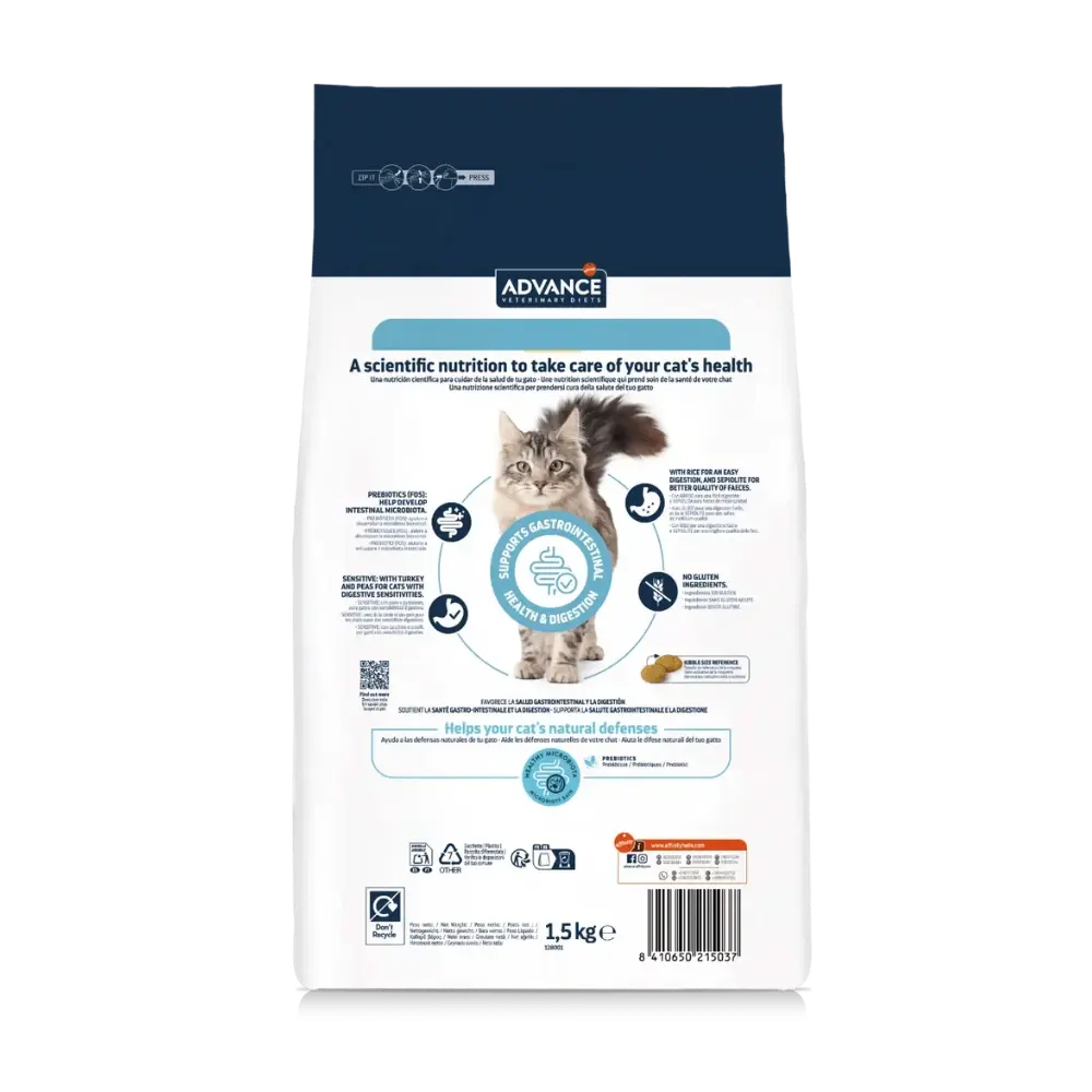 Advance Veterinary Diets Gastroenteric Sensitive Pienso Gastrointestinal para Gatos - Image 2