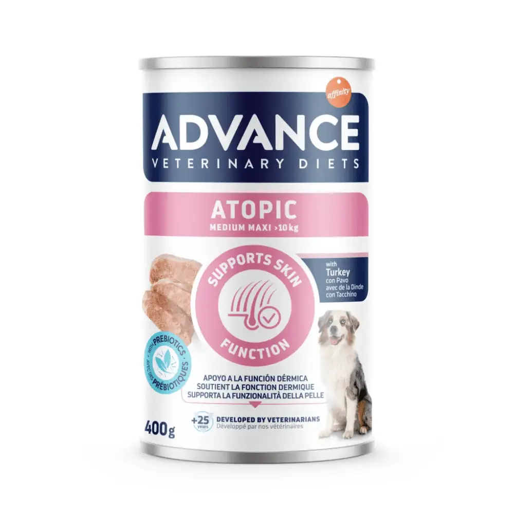 Advance Veterinary Diets Atopic Medium Maxi 400 g Lata Comida Húmeda para Perros