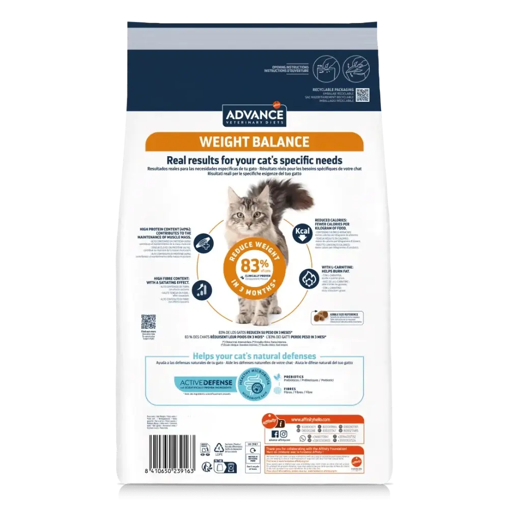 Advance Veterinary Diets Weight Balance Pienso para Gatos - Image 2