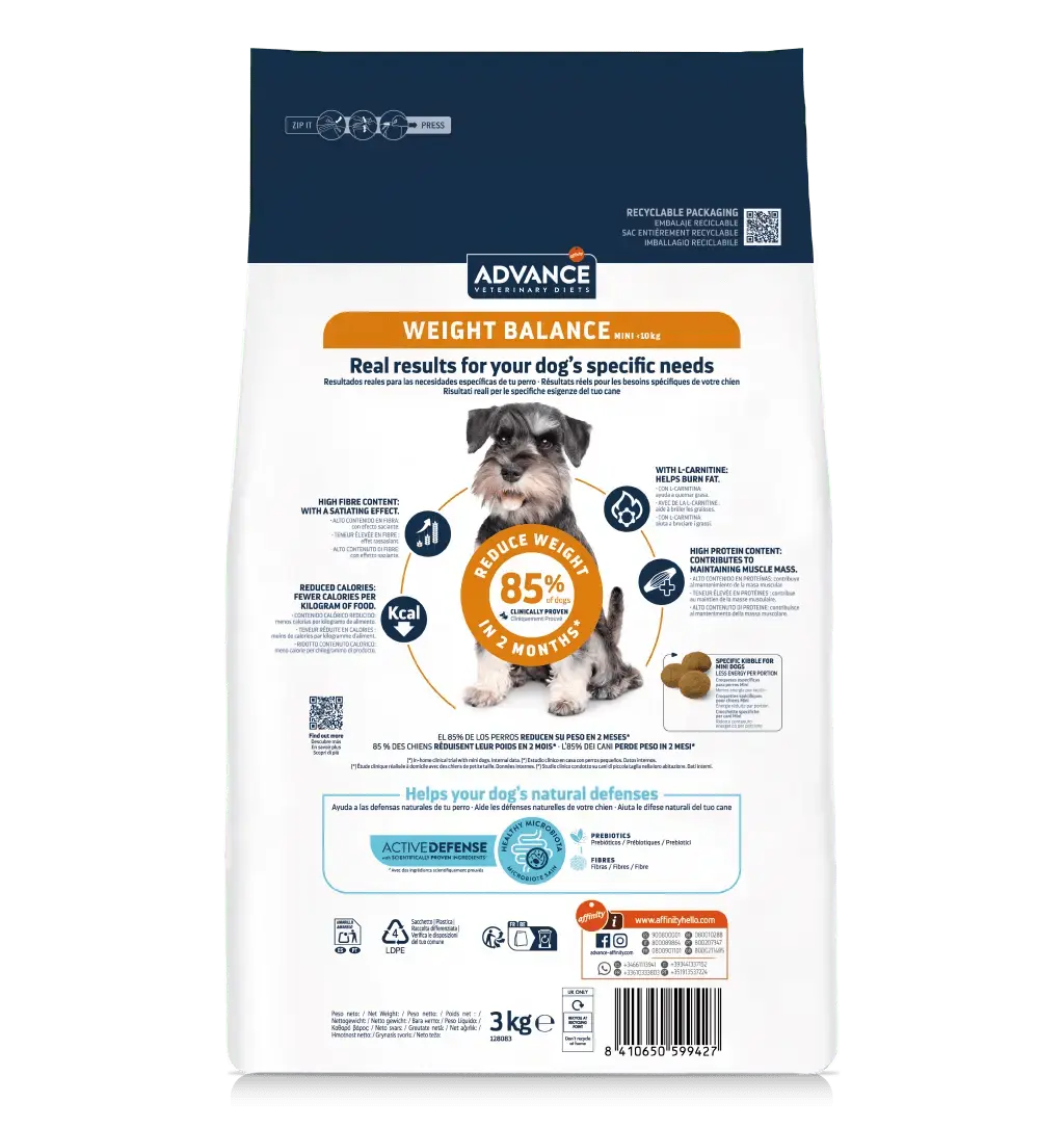 Advance Veterinary Diets Weight Balance Mini Pienso para Perros - Image 2