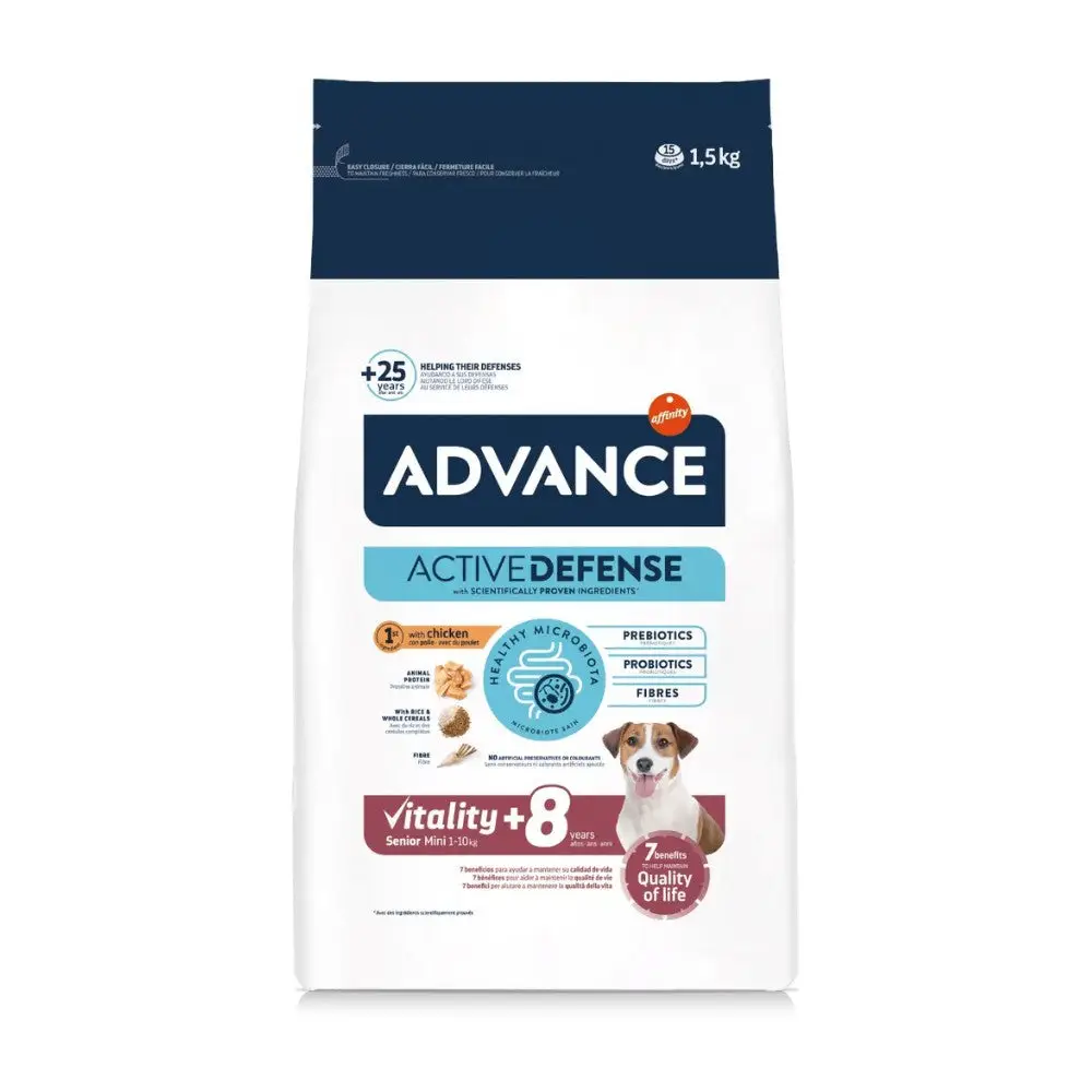 Advance Vitality Senior Mini +8 Pienso para Perros