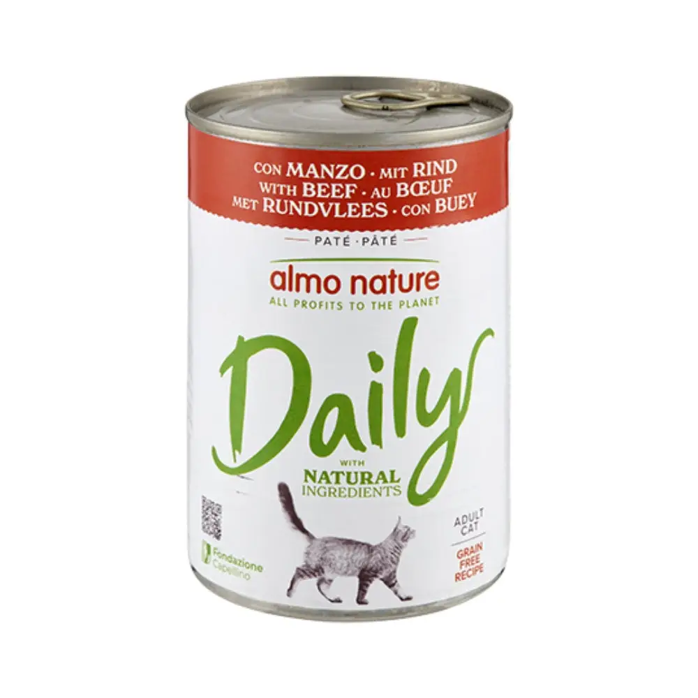 Almo Nature Cat Daily Grain Free Lata 400 g | Comida Húmeda para Gatos