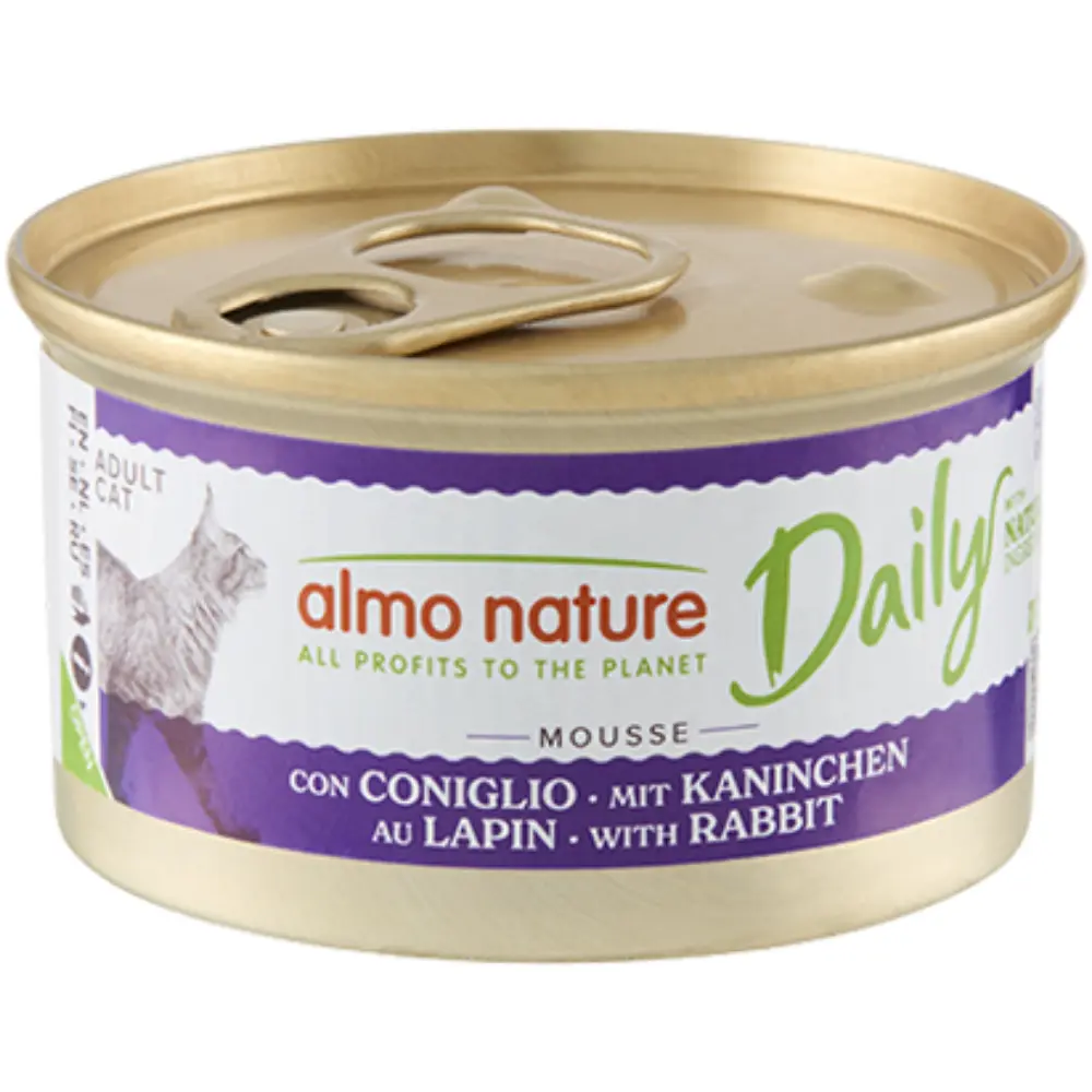 Almo Nature Cat Daily Menú Lata 85 g Mousse de Conejo