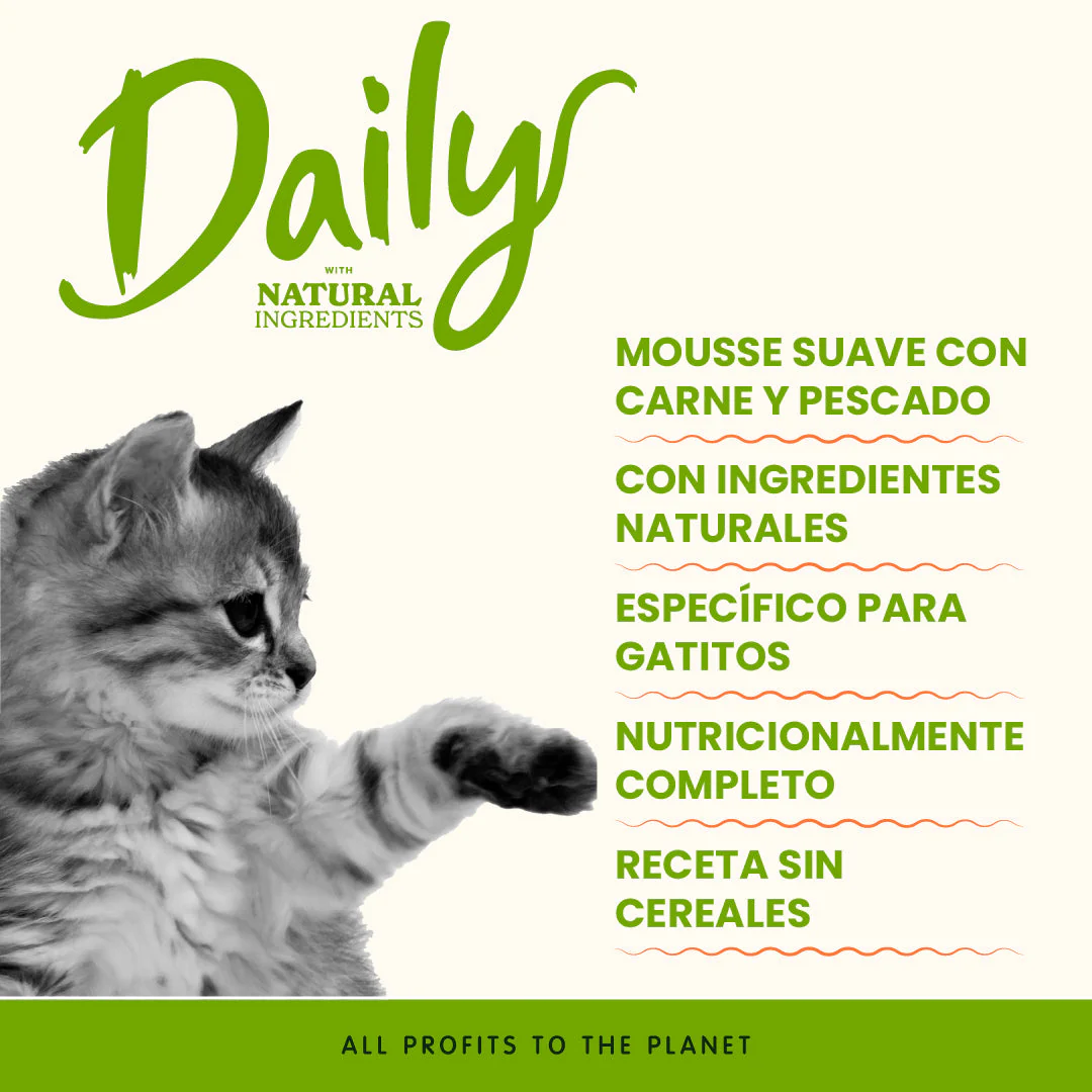 Almo Nature Daily Kitty Menú Mousse en Lata para Gatitos 85 g - Image 2