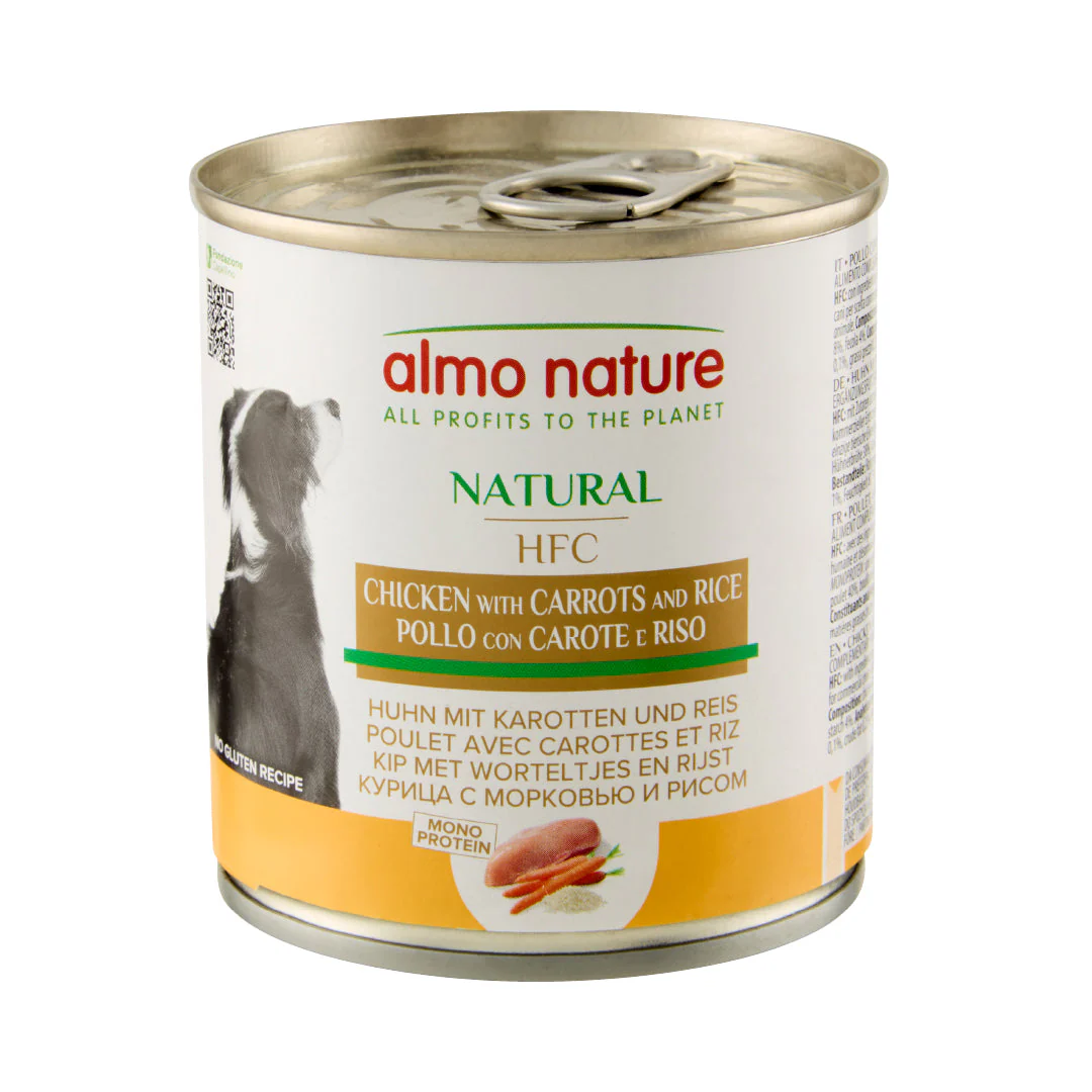 Almo Nature Dog Húmedo HFC 290 g Pollo, Zanahorias y Arroz