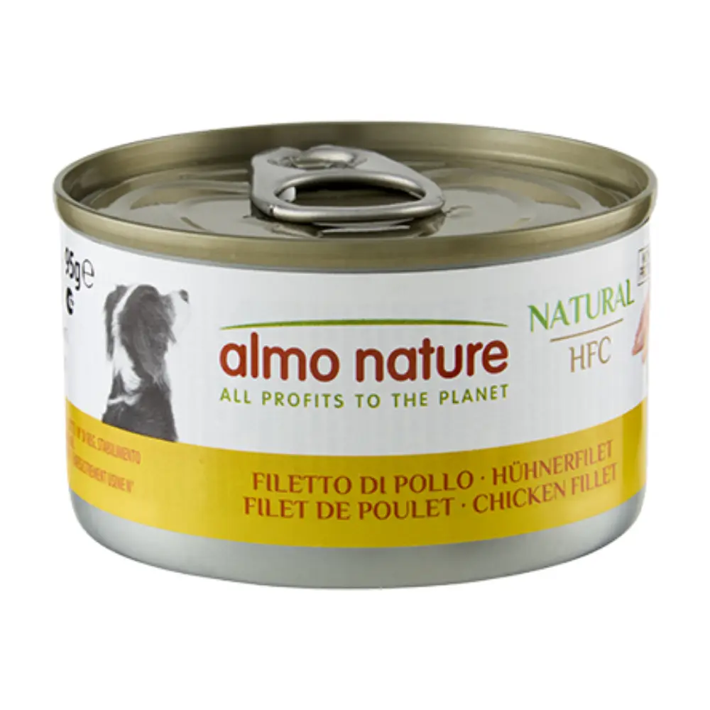 Almo Nature Dog húmedo Hfc 95 g Filete de Pollo
