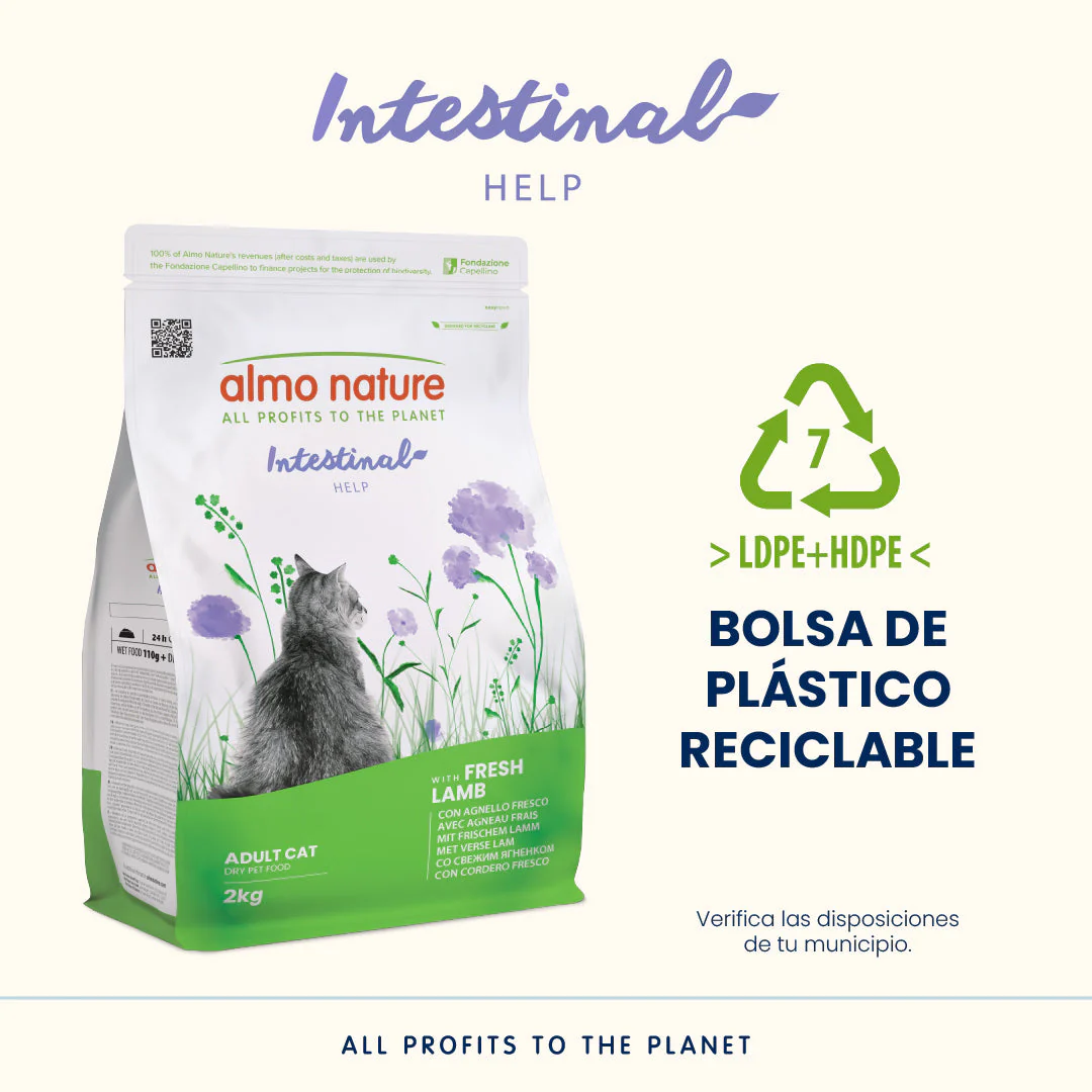 Almo Nature Intestinal Help Cordero Pienso para Gatos - Image 4