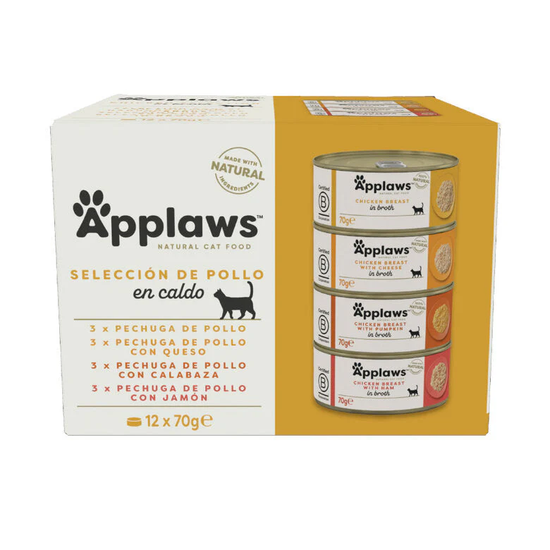 Applaws Pack 12 uds Comida Húmeda Lata para Gatos