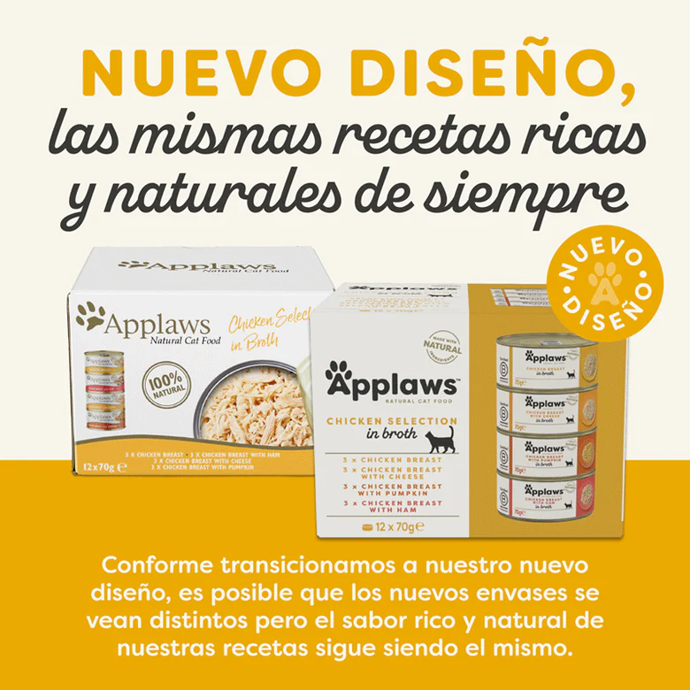 Applaws Pack 12 uds Comida Húmeda Lata para Gatos - Image 3