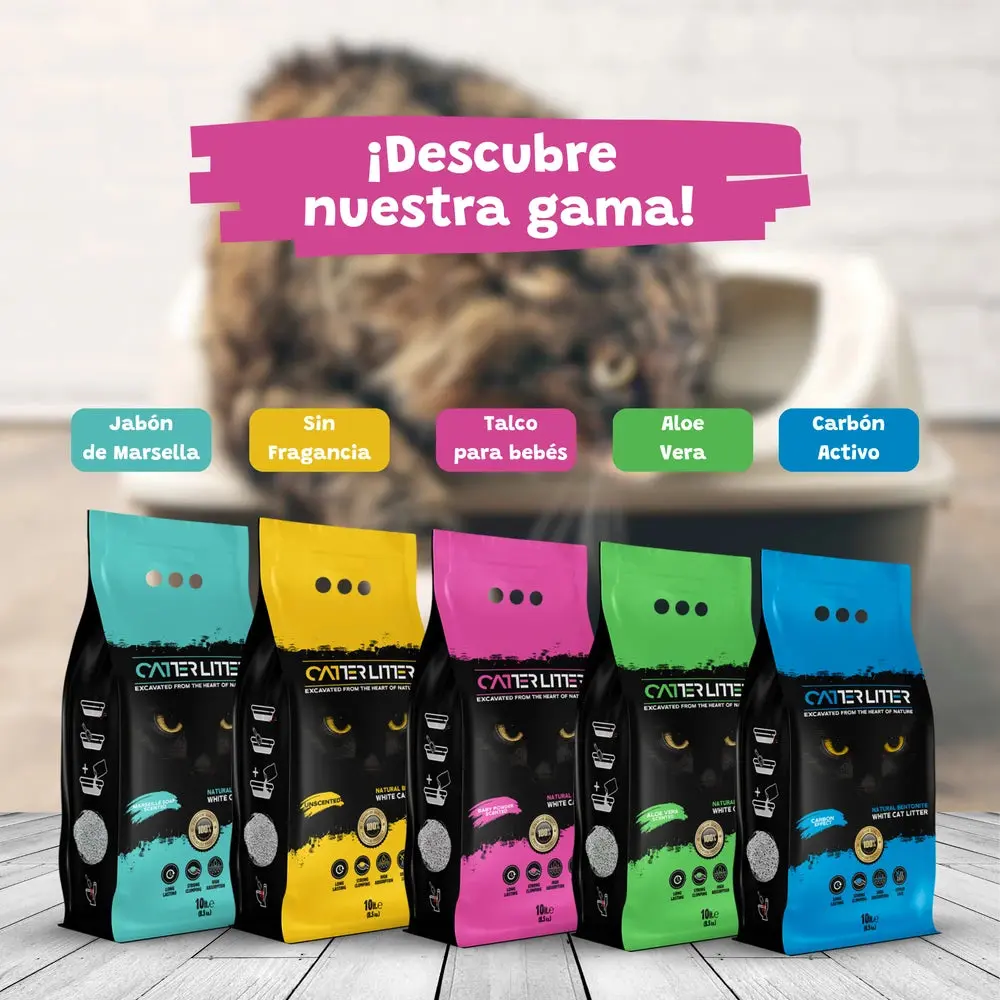Arena Aglomerante para Gatos Baby Polvos de Talco 10L Catter Litter - Image 4