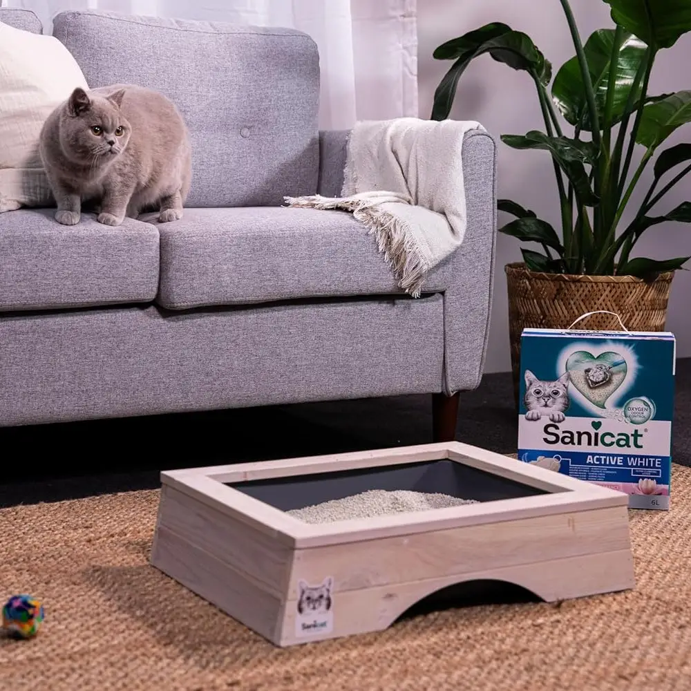 Arena Aglomernate para Gatos Sanicat Active White 6L Flor de Loto - Image 5