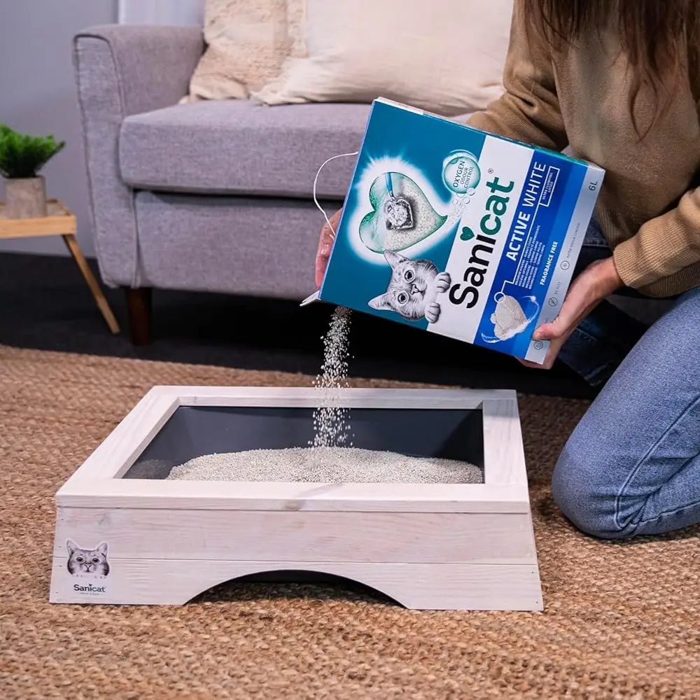 Sanicat Active White Arena para Gatos 6L Sin Perfume – Alta Absorción y Control de Olores - Image 4