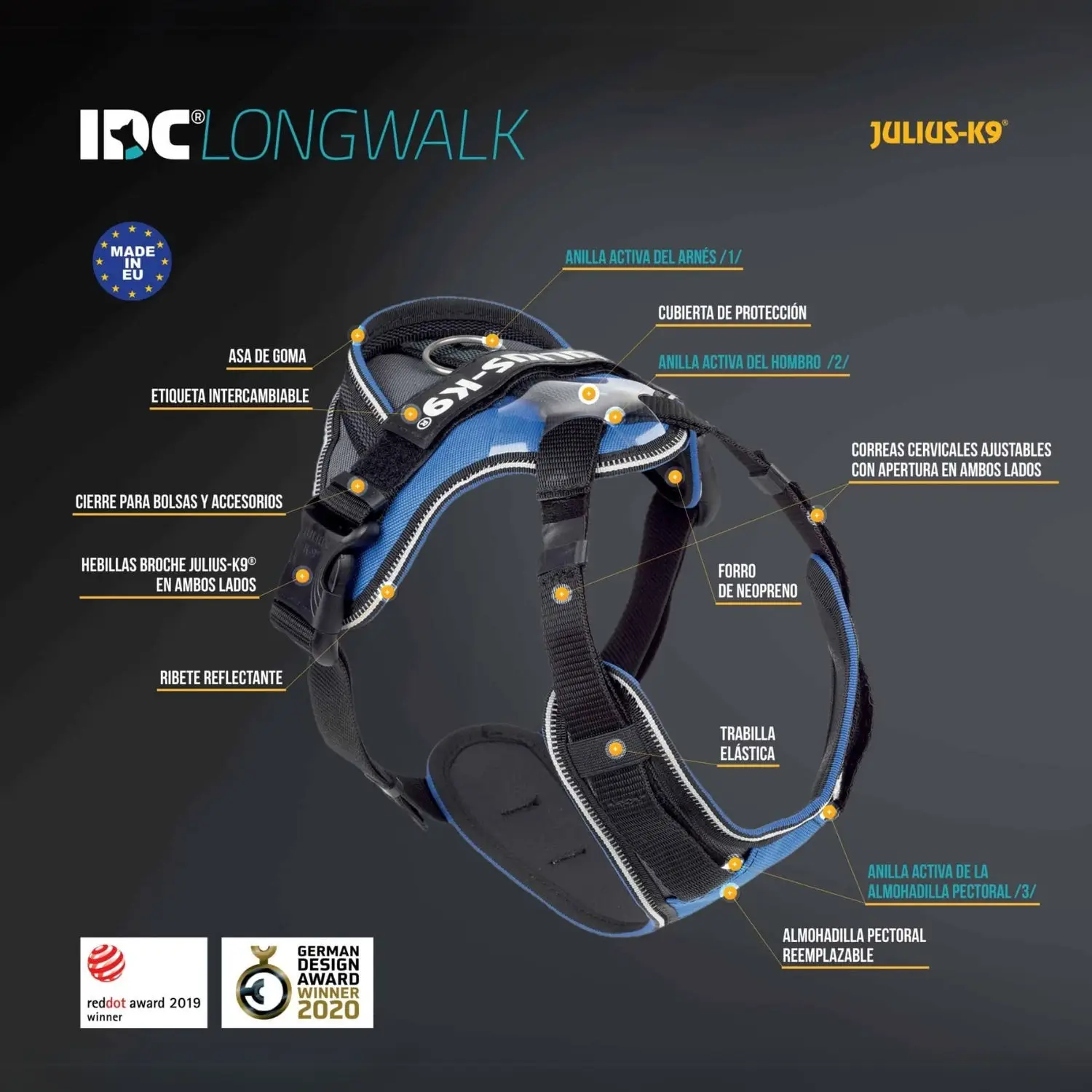 Arnés Julius K9 Longwalk Light para Perros - Image 4