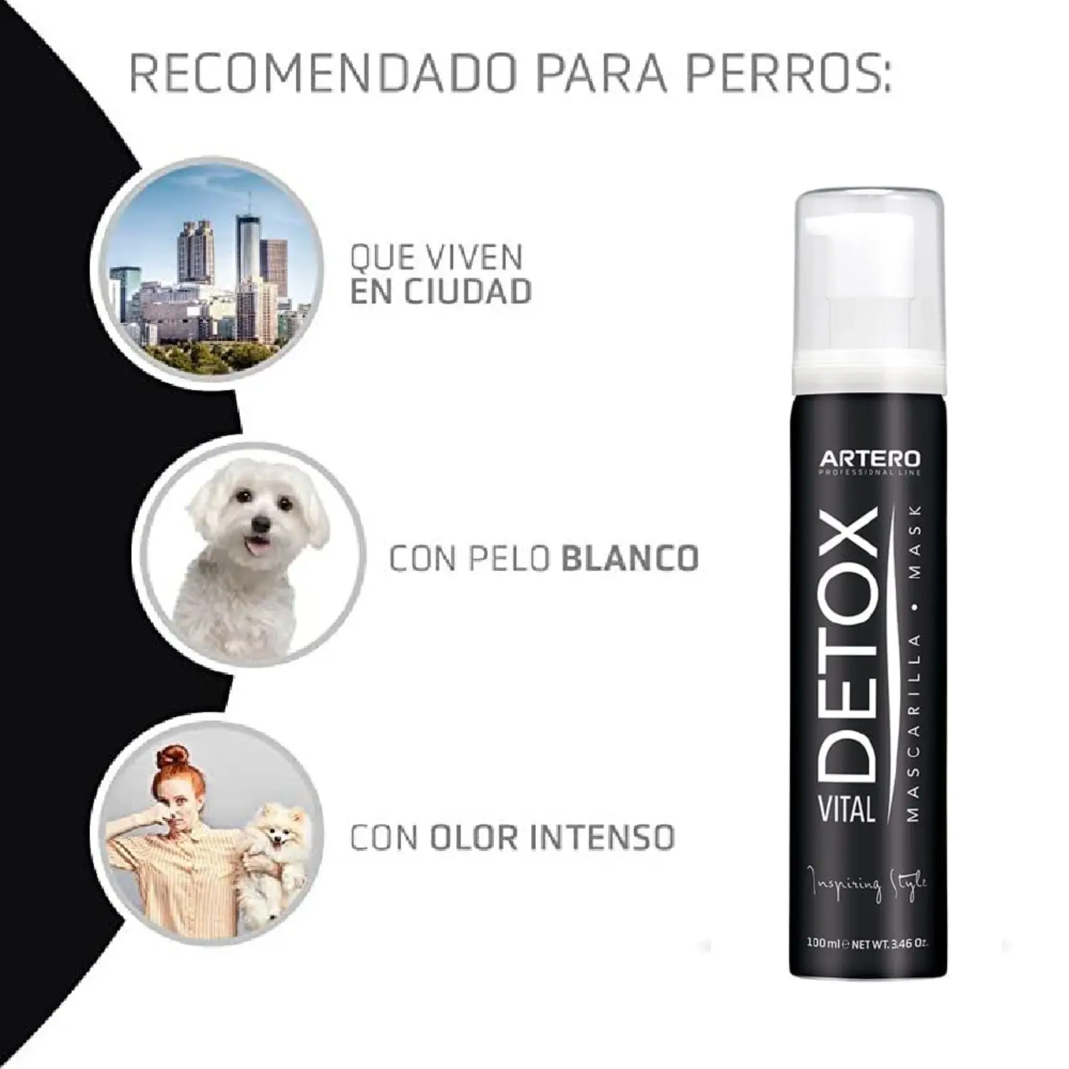 Artero Detox Vital Mascarilla de Carbón Activo para Perros y Gatos 90 ml - Image 3