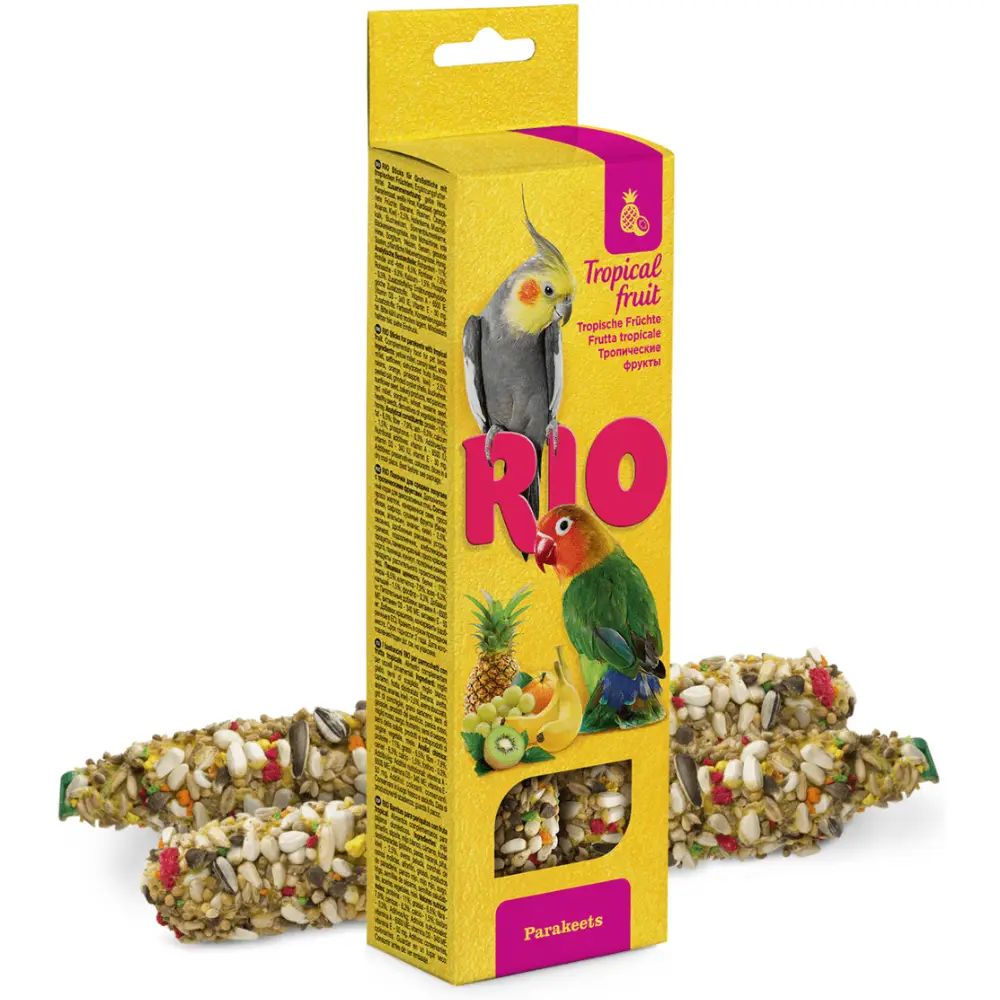 Barritas con Fruta Tropical Pequeñas Cotorras 2X75 g Rio