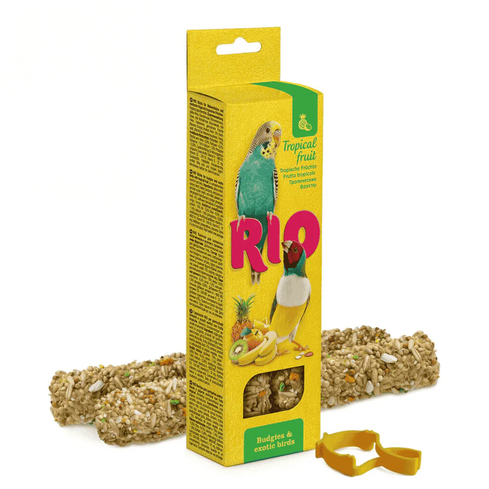 Rio Barritas con Fruta Tropical Periquitos y Aves Exóticas 2x40 g