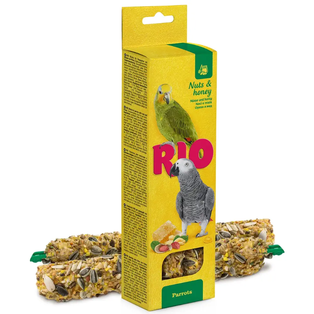Barritas con Miel y Nueces 2X90 g Loros Rio