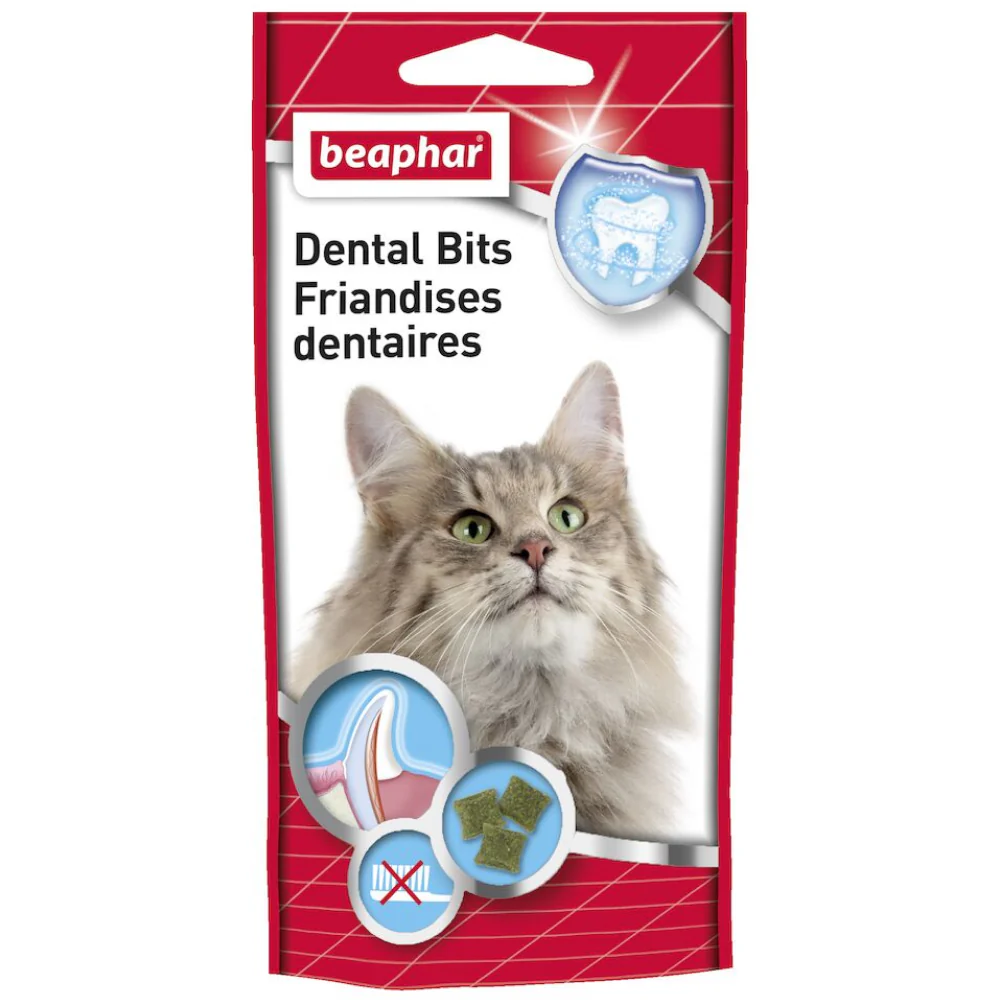 Beaphar Bocaditos Higiene Dental "Cat-A-Dent Bits" Gato 35 g