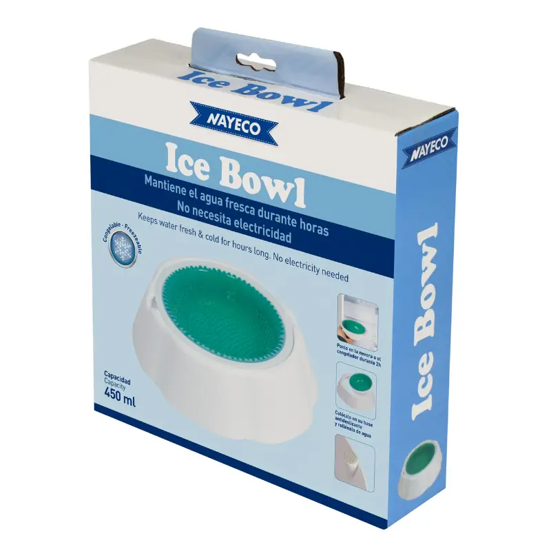 Nayeco Ice Bowl Bebedero Agua Fría 450 ml para Perros y Gatos - Image 2