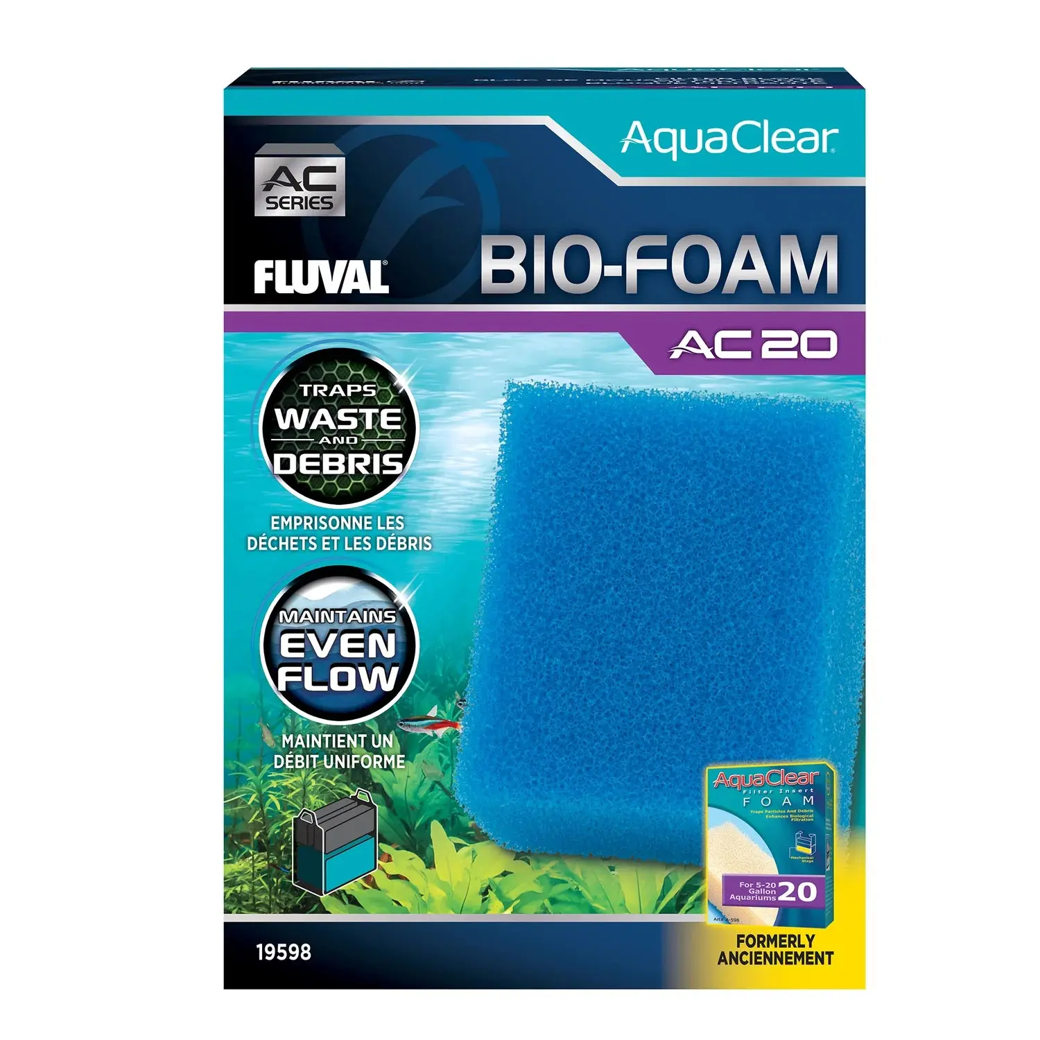 Bio-esponja azul para filtro AquaClear Fluval AC-20