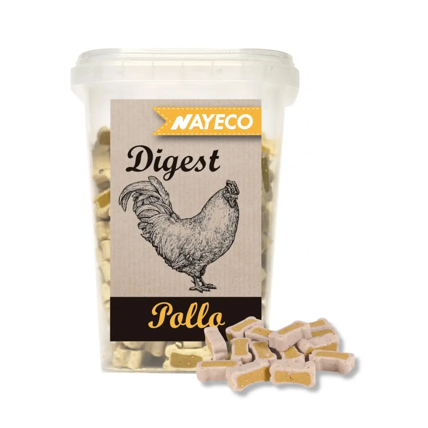 Bote de Snacks Digest Huesitos para Perros Varios Sabores Nayeco