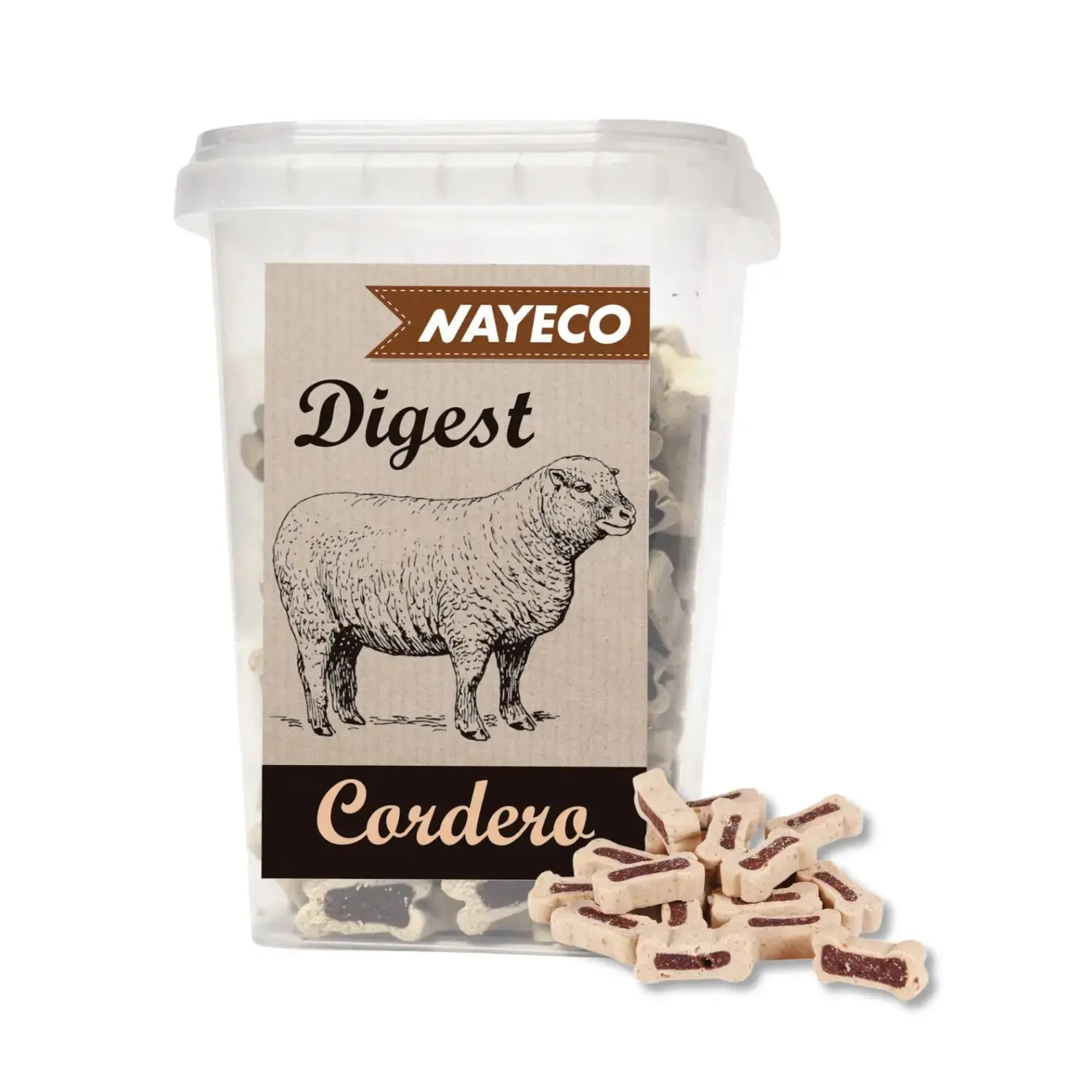 Bote de Snacks Digest Huesitos para Perros Varios Sabores Nayeco - Image 2