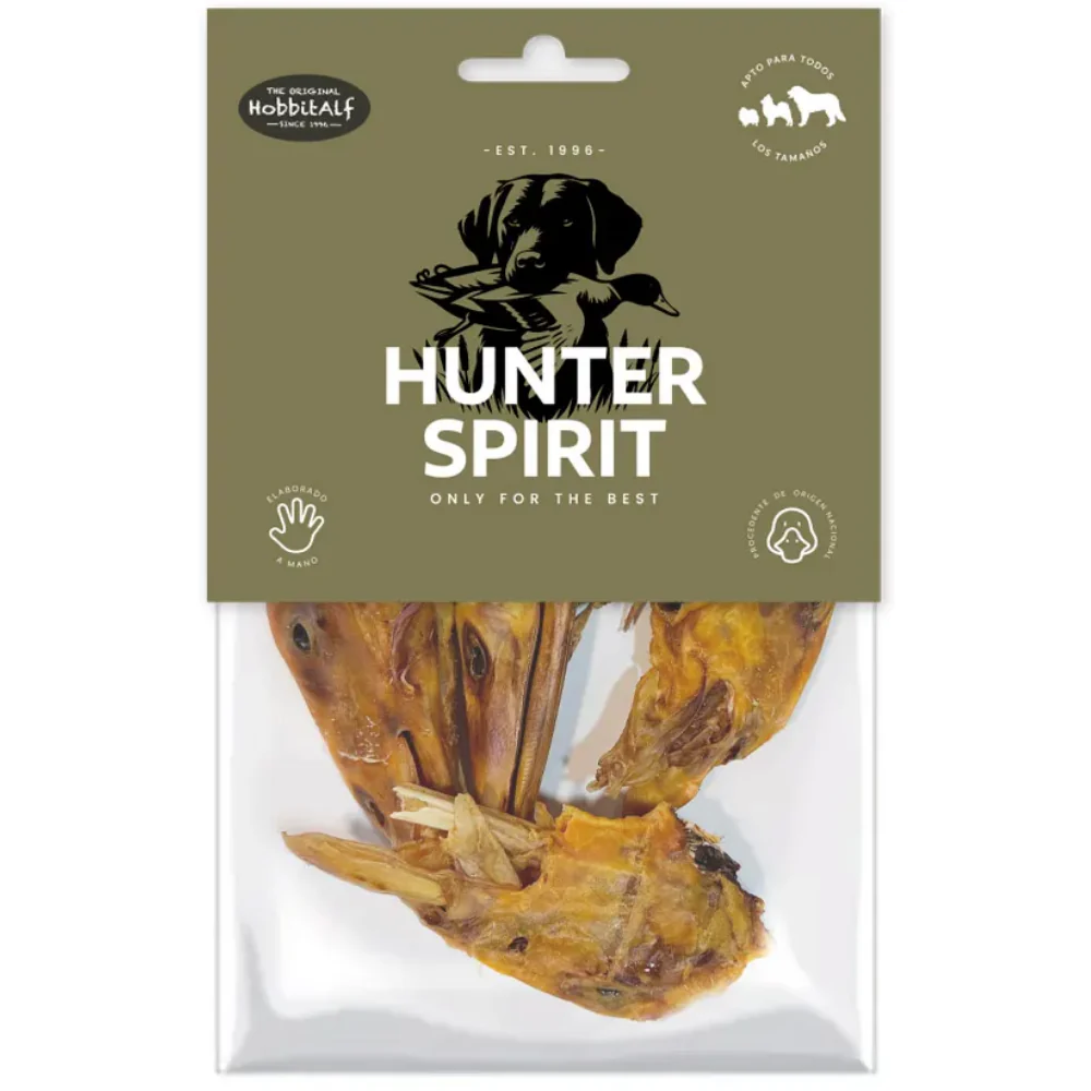 Hobbitalf Cabezas de Pato 150 g - Snack Natural para Perros