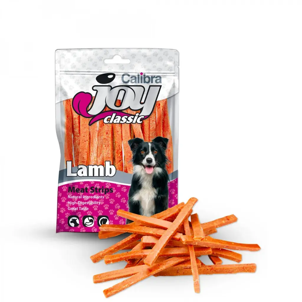 Calibra Joy Dog Classis Strips Lamb Tiras de Cordero Snack para Perros