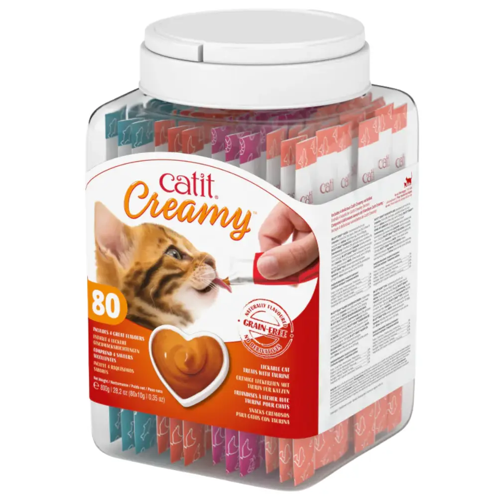 Catit Creamy Snack Surtido Bote 80Udes