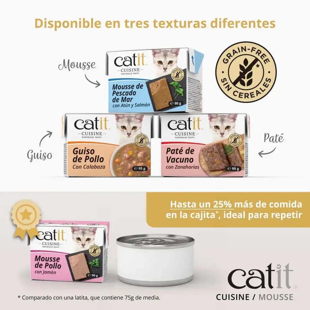 Catit Cuisine Mousse de Pollo con Jamón 90 g - Image 4
