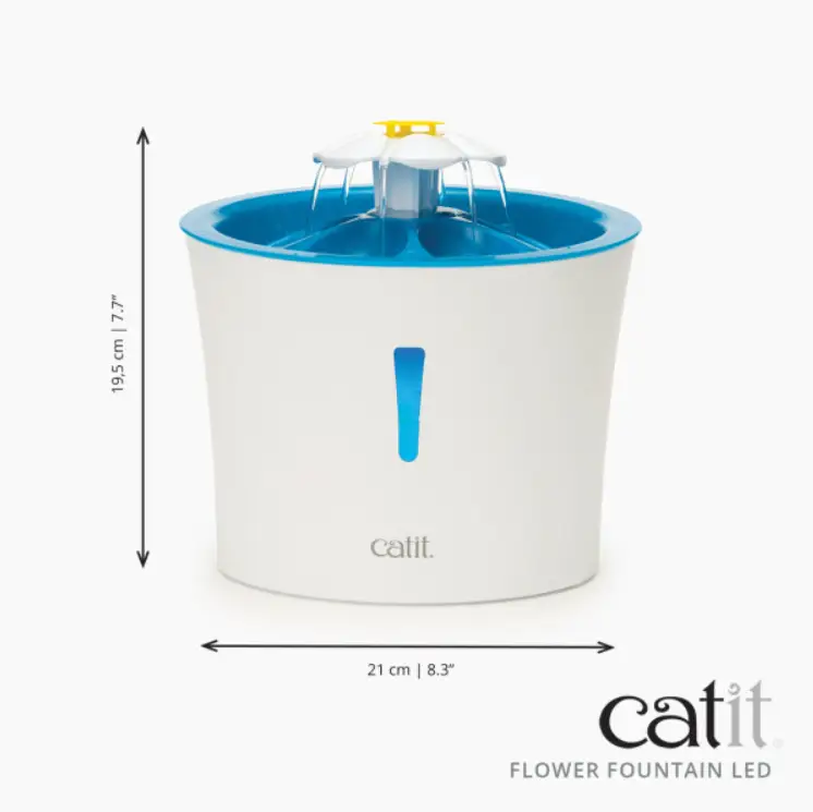 Catit Fuente Para Beber Agua Gato 3L. Flower Led - Image 5