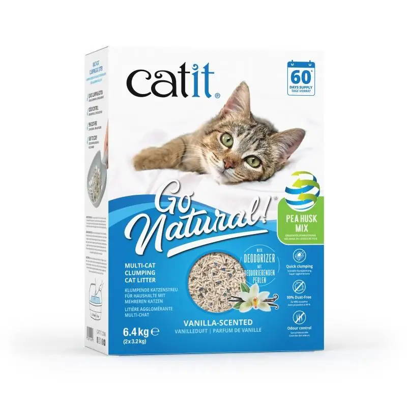 Catit Go Arena Natural Bento Guisante Vainilla 6,4 kg