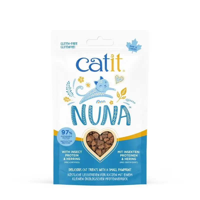 Catit Snack Nuna Proteina de Insecto 67 g Arenque