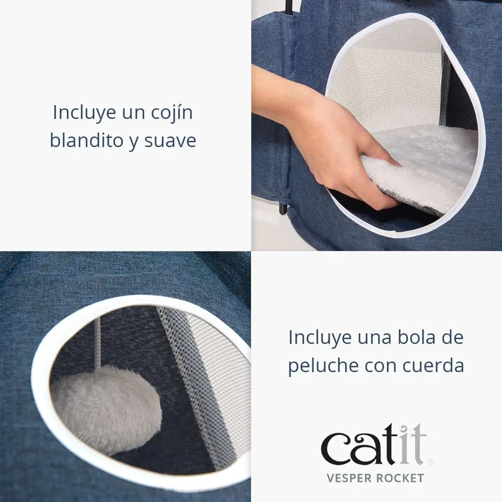 Catit Refugio Vesper Rocket, Azul - Image 3