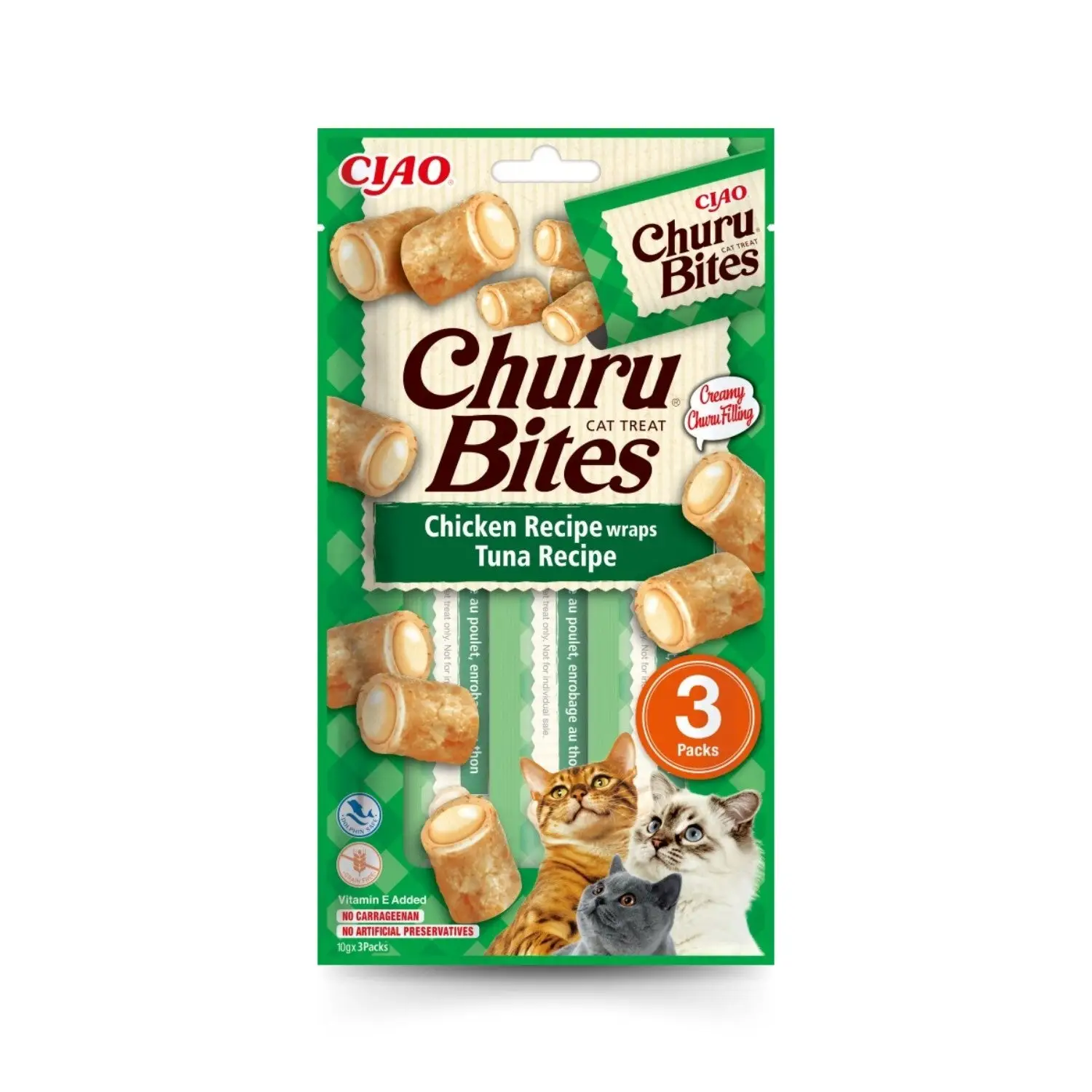 Churu CAT Bites Receta Pack 3x10 g | Bocaditos para Gatos - Image 3