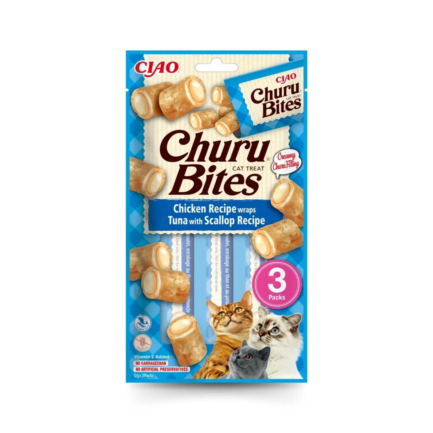 Churu CAT Bites Receta Pack 3x10 g | Bocaditos para Gatos - Image 5
