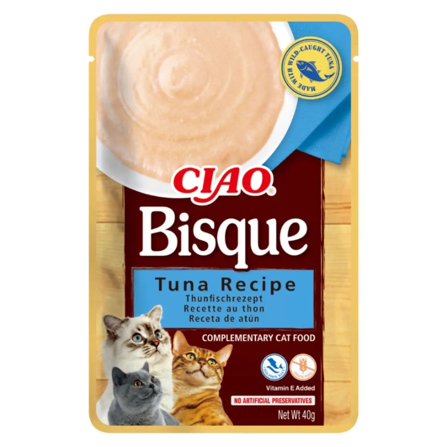 Churu CAT Chicken BISQUE 40 g | Sobre de Puré para Gatos - Image 2