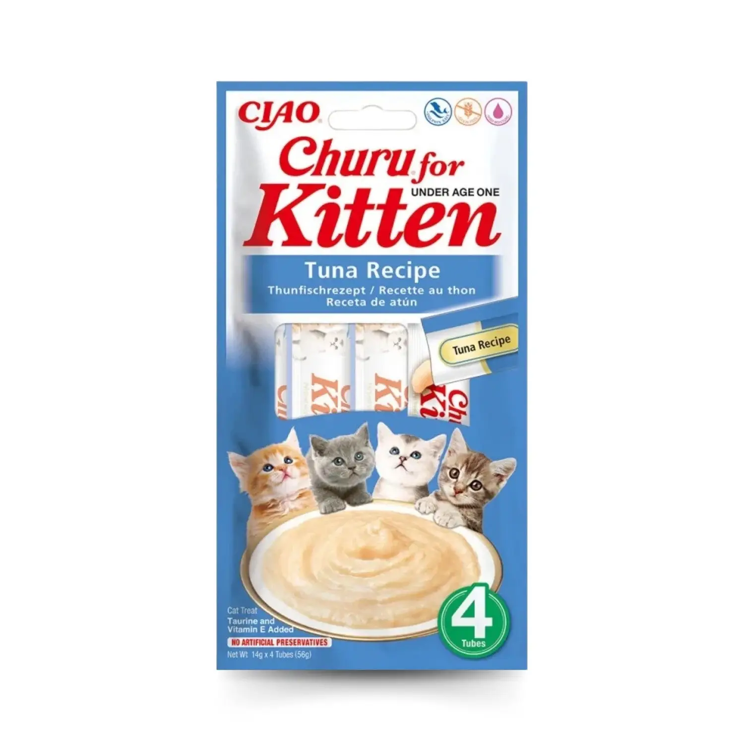 Churu CAT Kitten Pack 4x14 g | Snack Líquido para Gatitos - Image 2