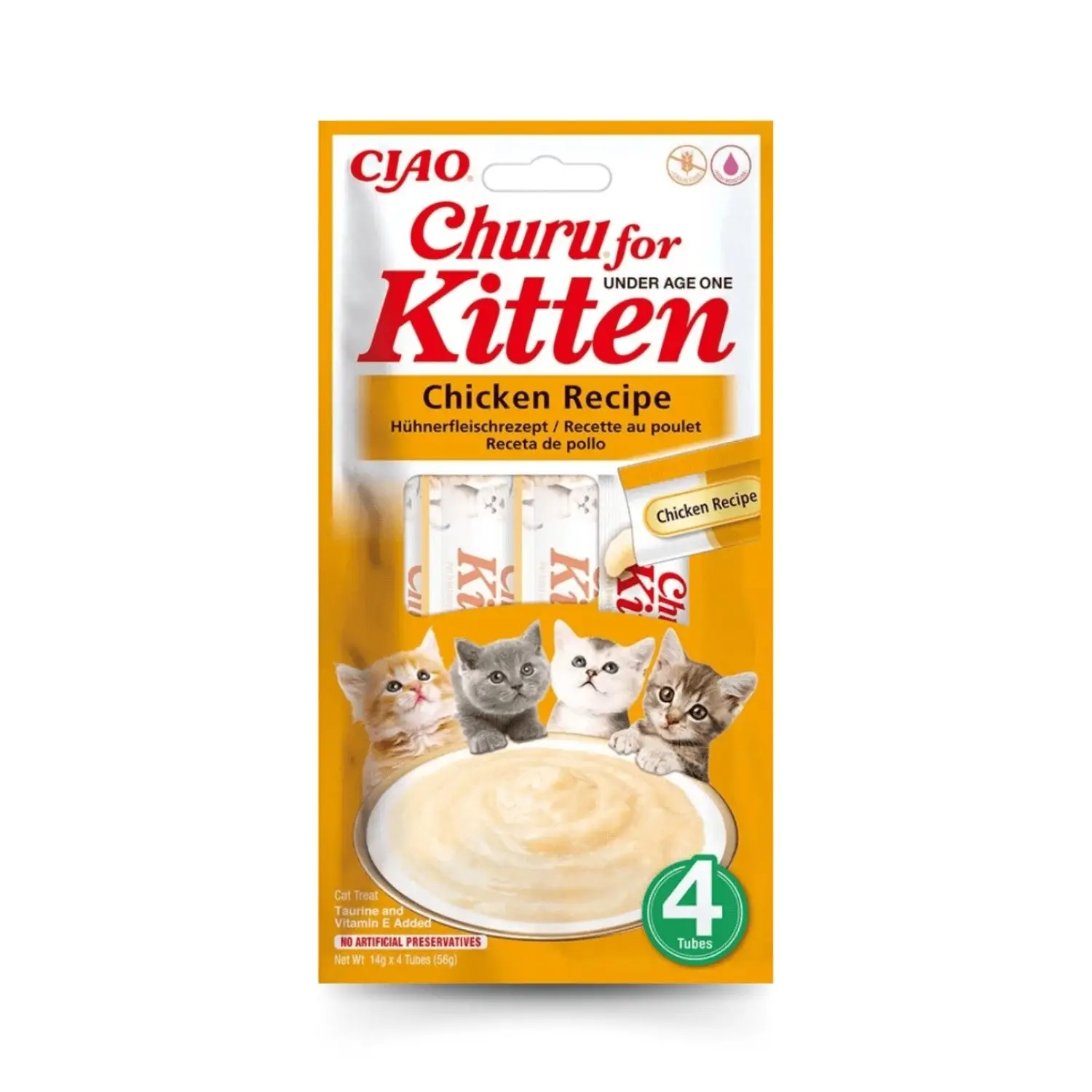 Churu CAT Kitten Pack 4x14 g | Snack Líquido para Gatitos - Image 3