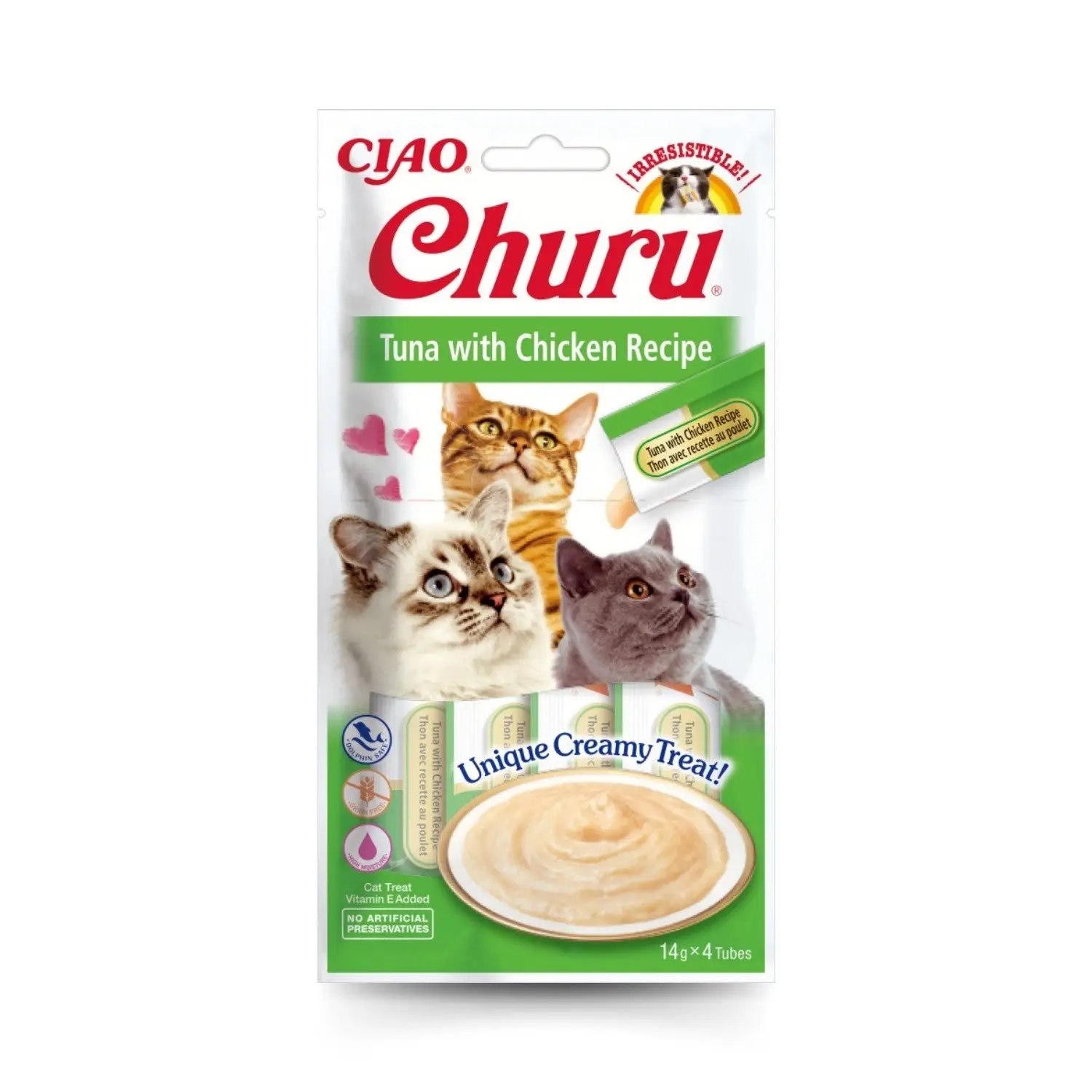 Churu CAT Receta Pack 4x14 g | Snack Líquido para Gatos - Image 3
