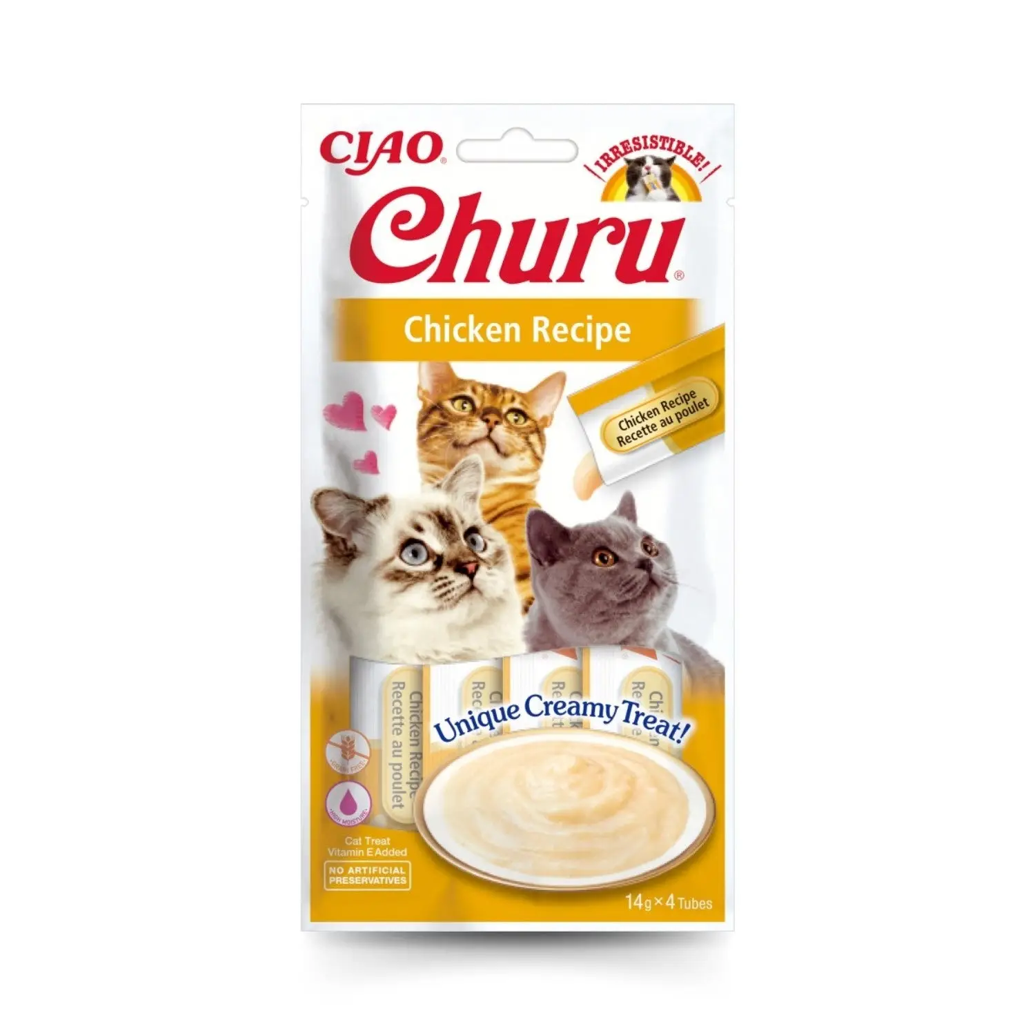 Churu CAT Receta Pack 4x14 g | Snack Líquido para Gatos - Image 4