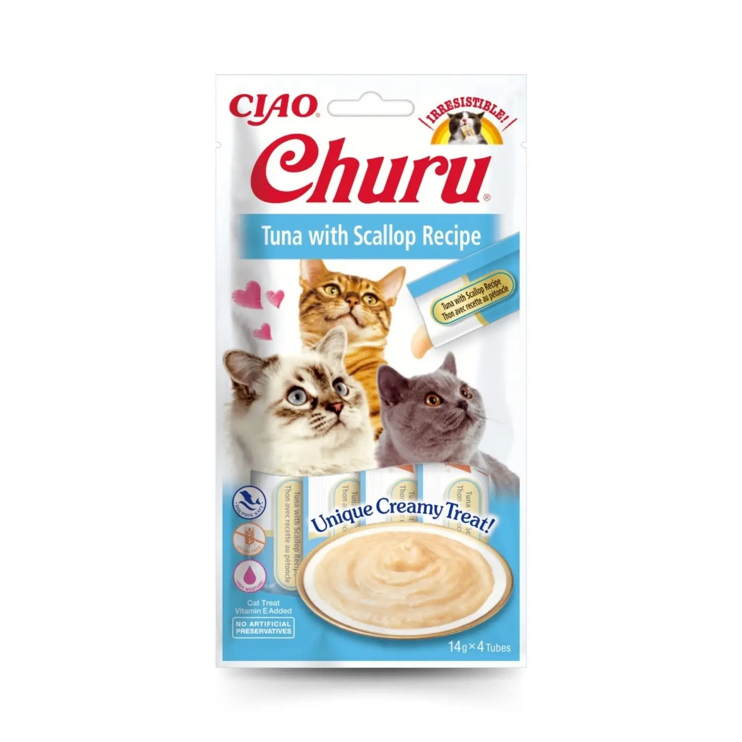 Churu CAT Receta Pack 4x14 g | Snack Líquido para Gatos - Image 5